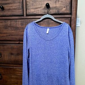 Heather blue pullover